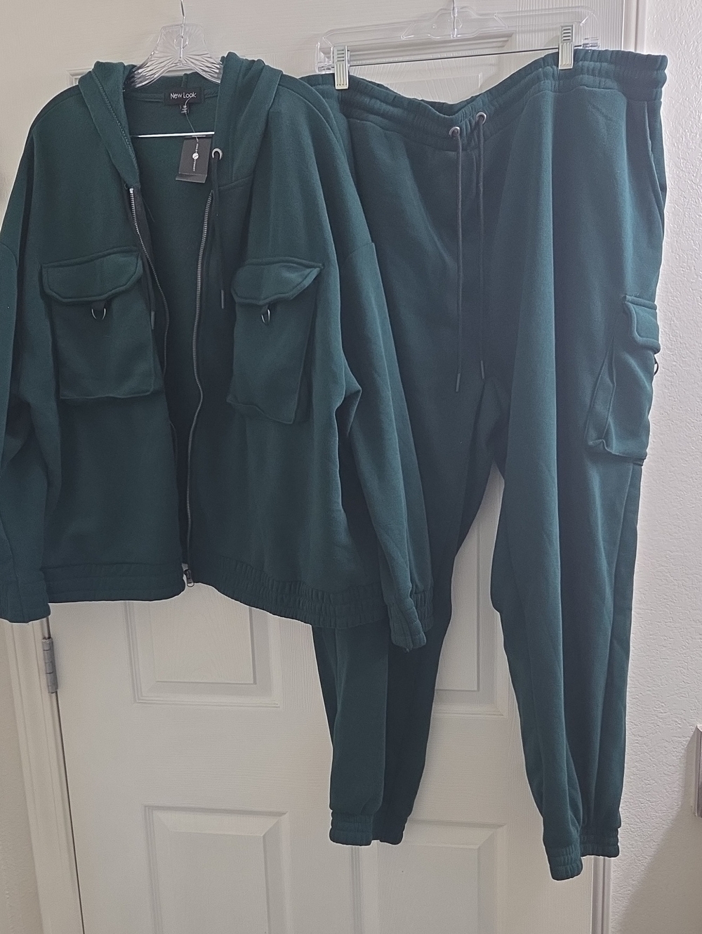 New Look Women's Dark Green Hooded Jacket & Joggers Set